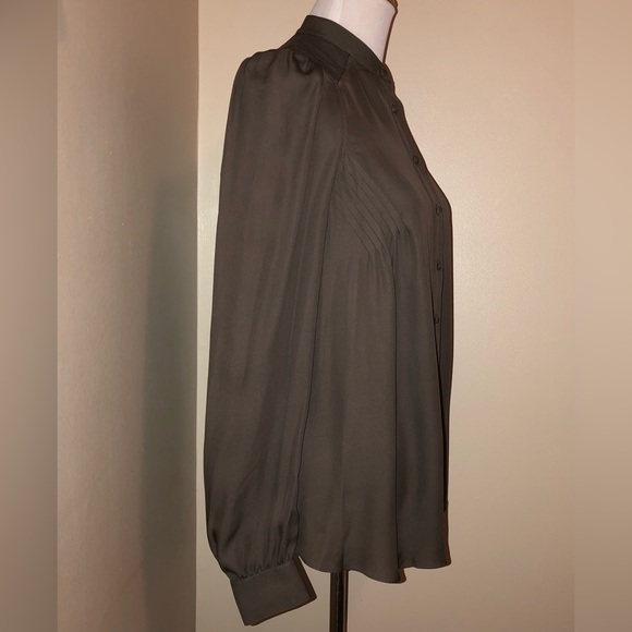 Alexander Wang 100% Silk Button Up Long Sleeve Blouse,Size-6 - Picture 11 of 11